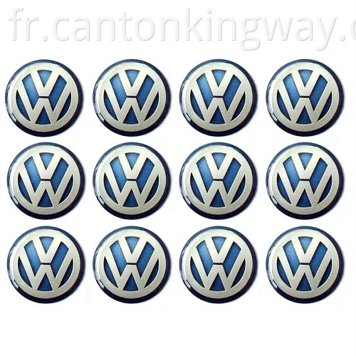 Car Vw Logo Resin Stickers Plastic Labels Epoxy Badges